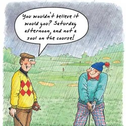 "Golf in the Rain"
