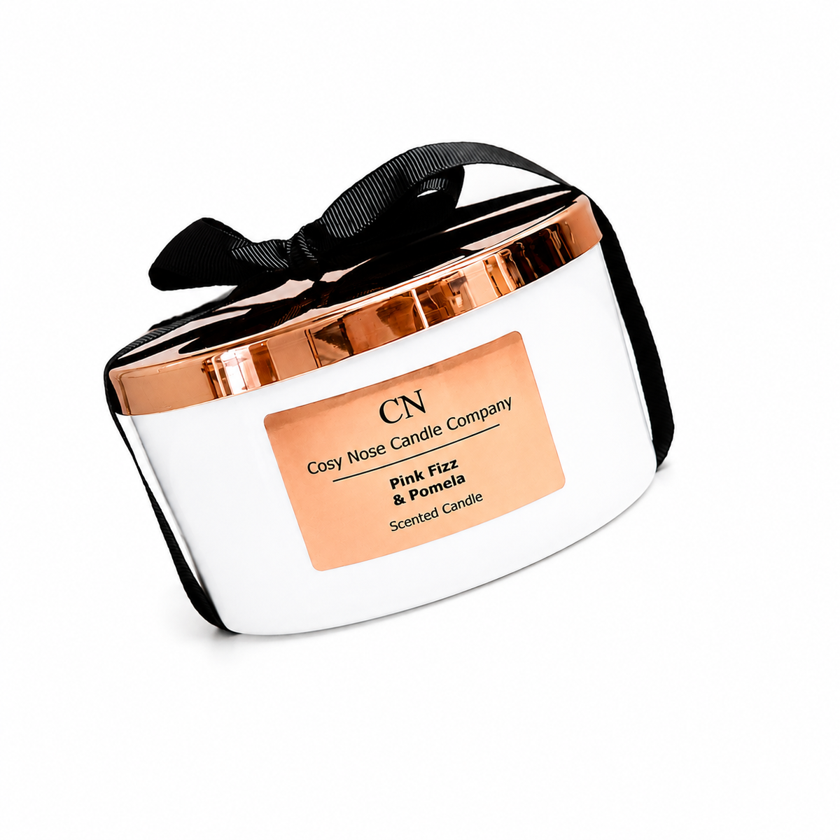 White Copper Tri Wick Candle