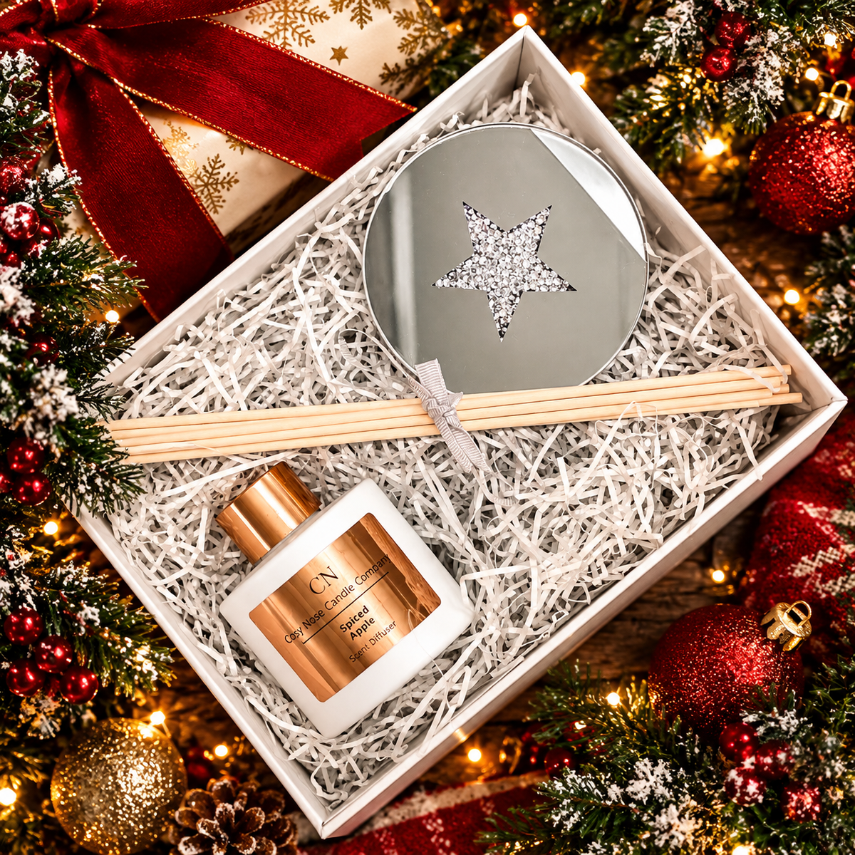 Festive White Copper Diffuser