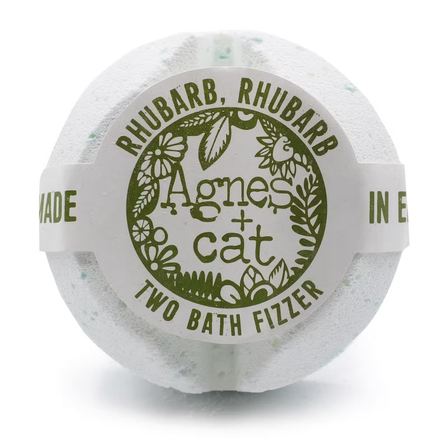 Agnes + Cat Bath Fizzer - Rhubarb Rhubarb
