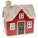 Village Pottery Christmas Traditional Tealight Holder/Lantern