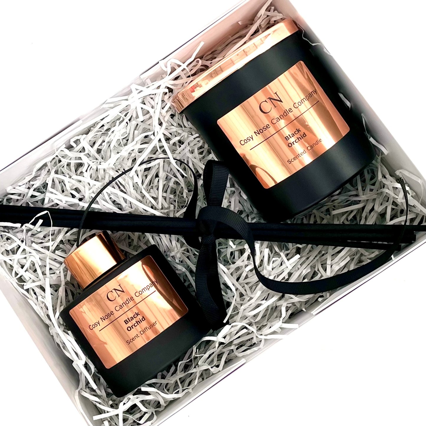 Black Copper Candle Diffuser Gift Set