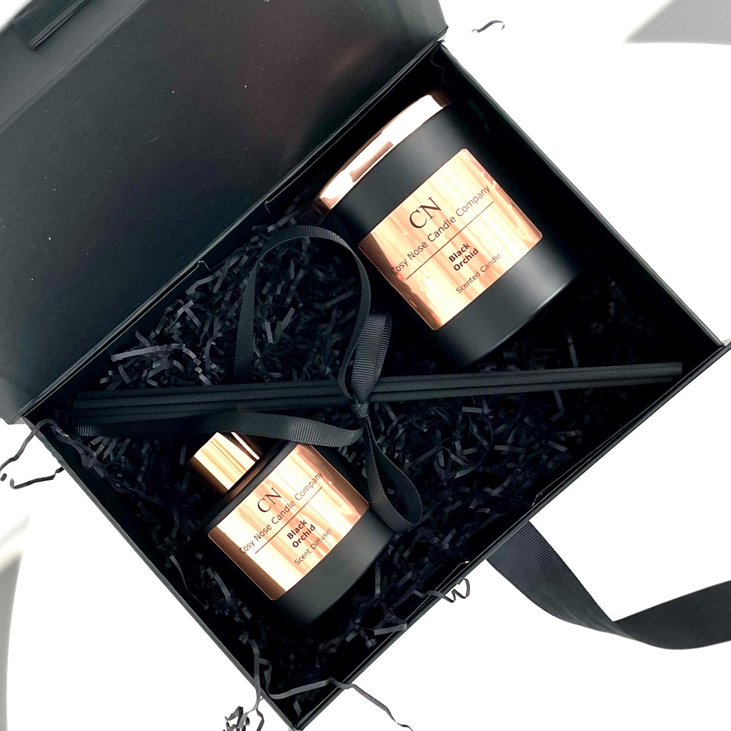 Black Copper Candle Diffuser Gift Set
