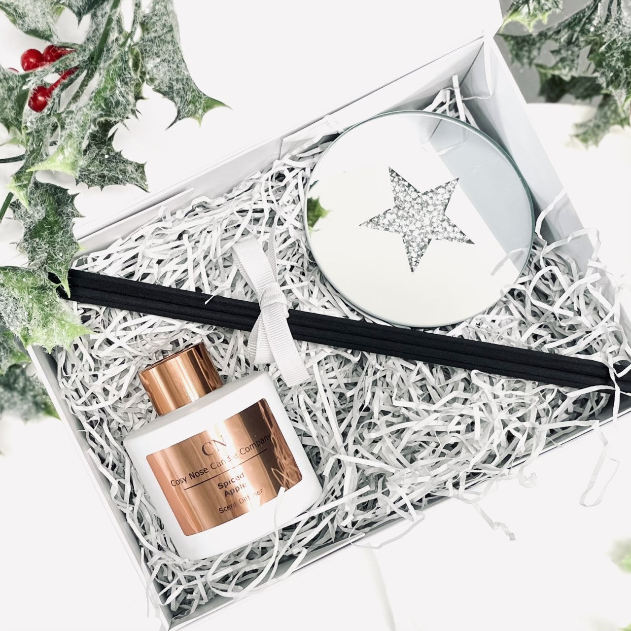 Festive White Copper Diffuser