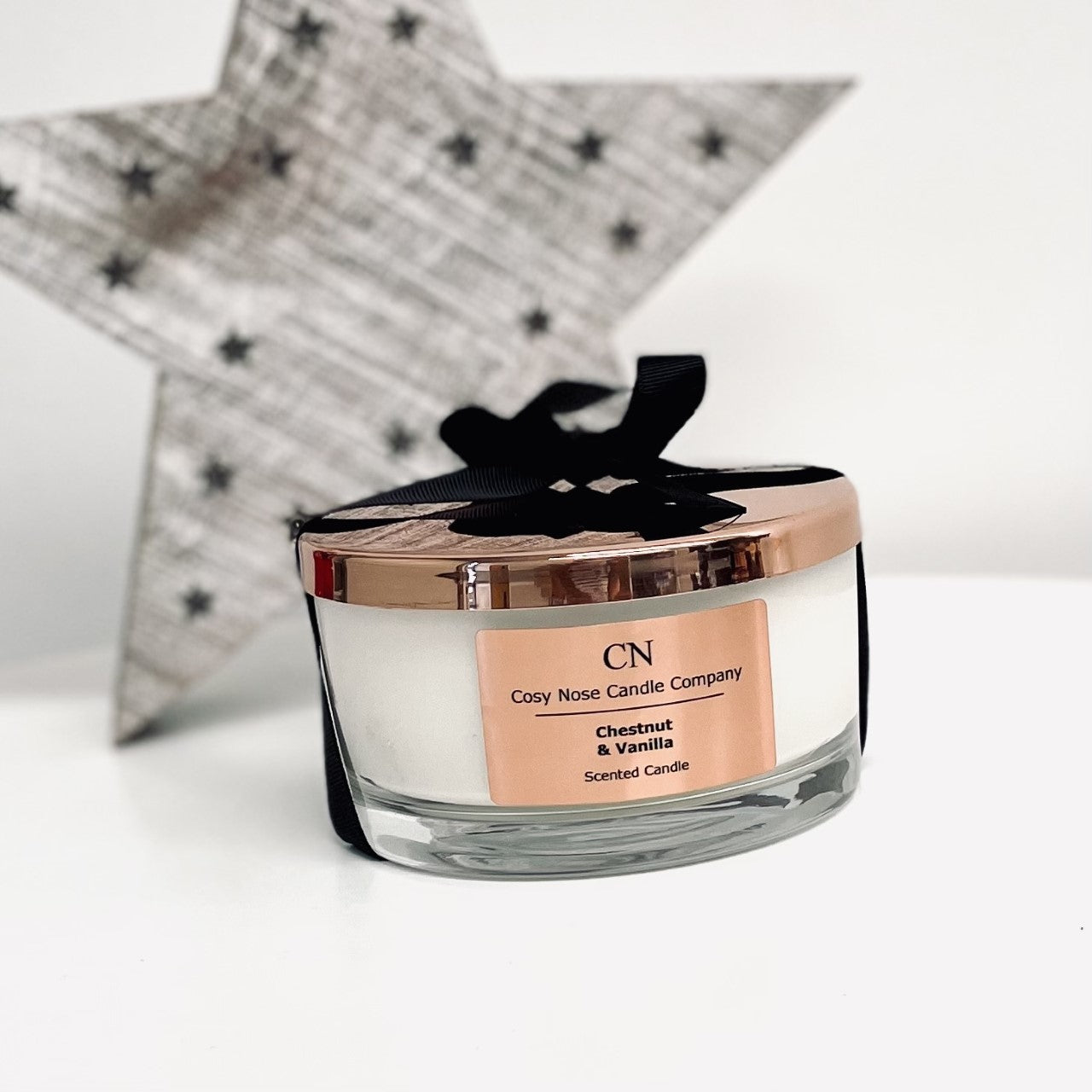 Festive Clear Copper Tri Wick Candle