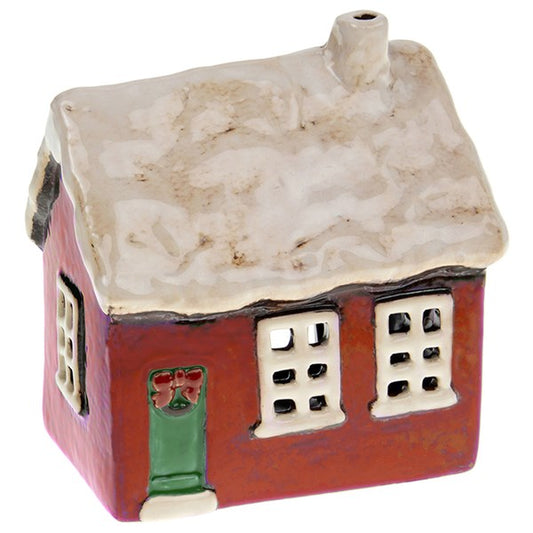 Village Pottery Xmas Cottage Tealight