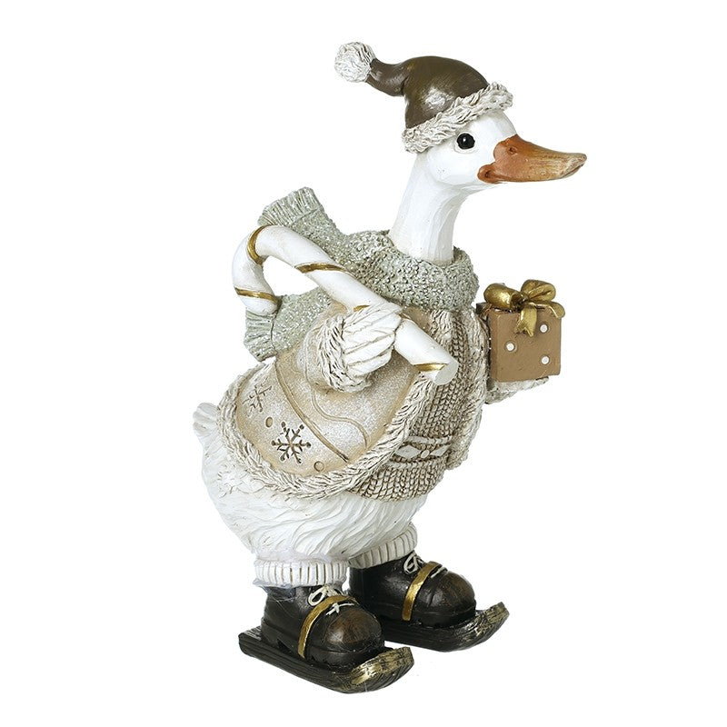 Christmas Duck with Candy Cane -23.7cm