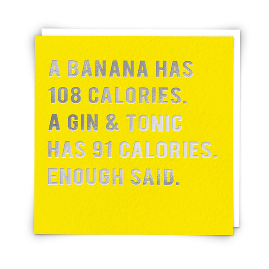 "Calories" Greeting Card