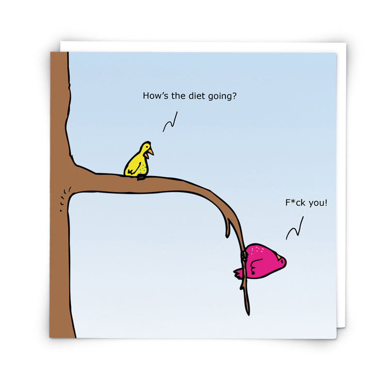 "Diet" Greeting Card