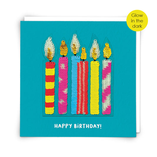 "Glow Candles" Greeting Card