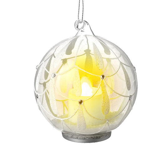 Glass Bauble with teardrops