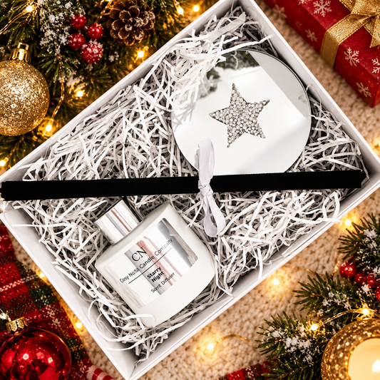 Festive White Silver Diffuser