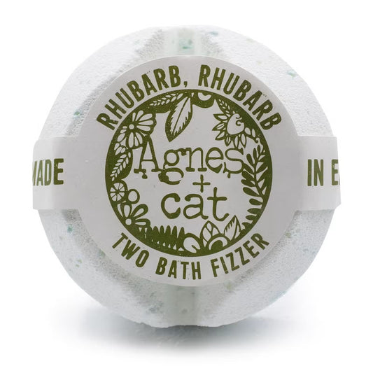Agnes + Cat Bath Fizzer - Rhubarb Rhubarb