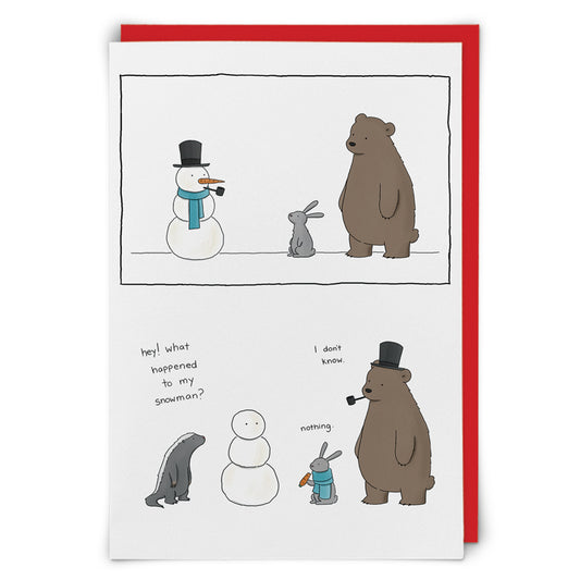 "Snowman" Greeting Card