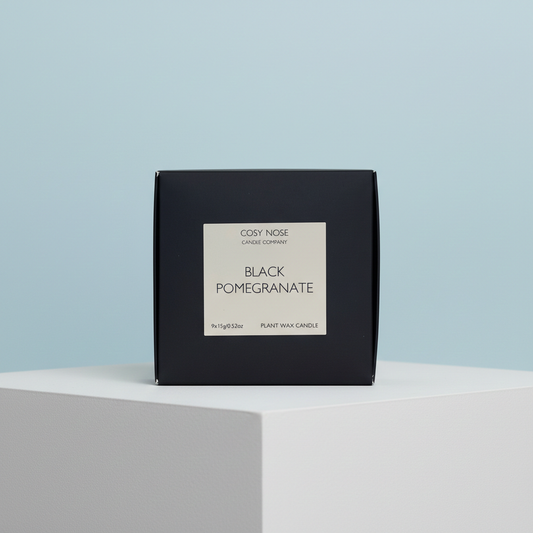 Box of 9 Scented Tealights - Black Pomegranate