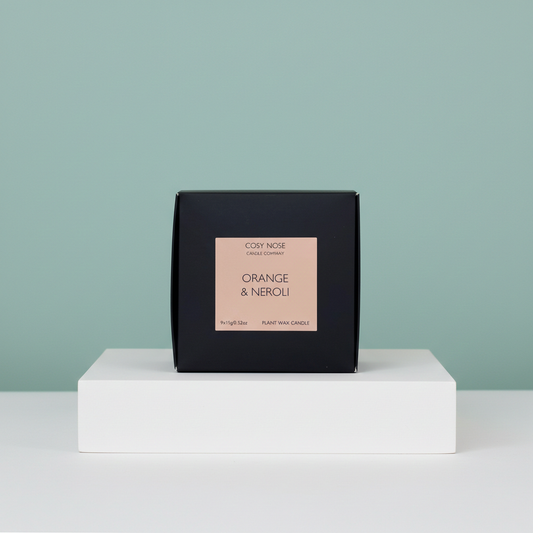 Box of 9 Scented Tealights - Orange & Neroli