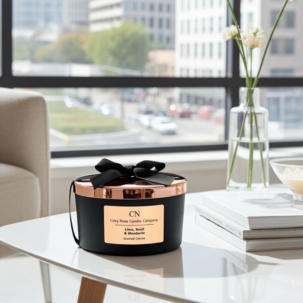 Black Copper Tri Wick Candle
