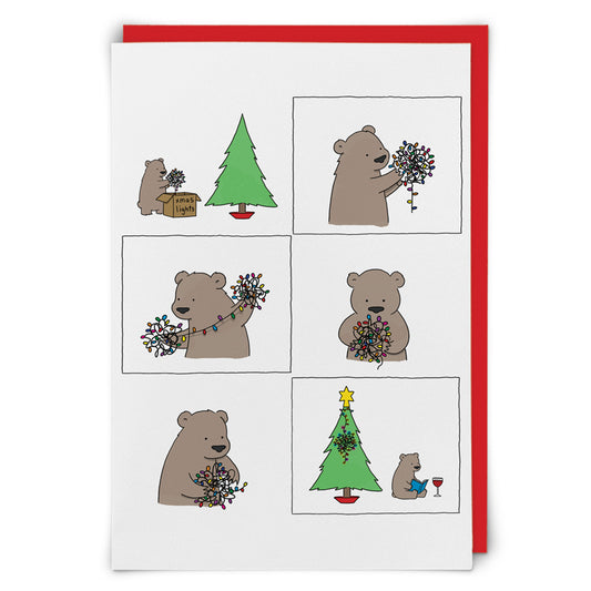 "Xmas Lights" Greeting Card