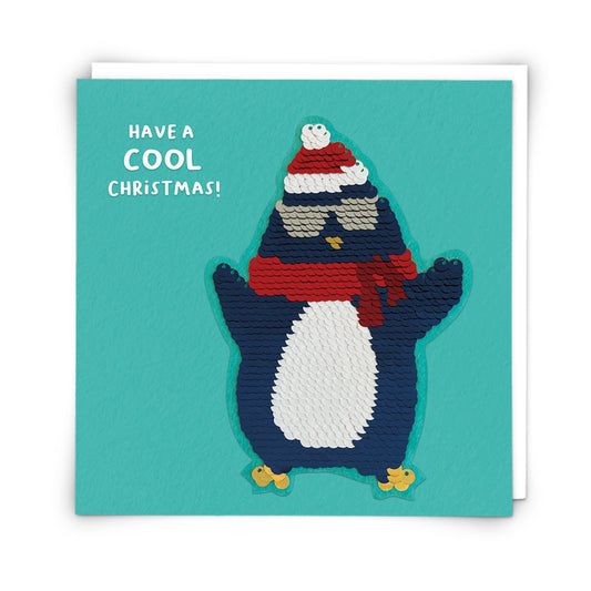 "Xmas Penguin" Greeting Card