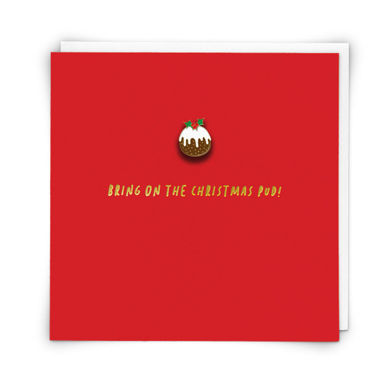 "Xmas Pud" Greeting Card