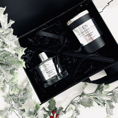 Festive Clear Silver Candle Diffuser Gift Set