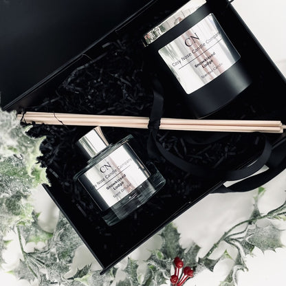 Festive Clear Silver Candle Diffuser Gift Set